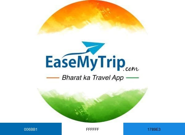 EaseMyTrip brand color palette