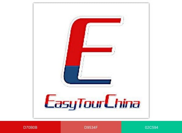 EasyTourChina brand color palette