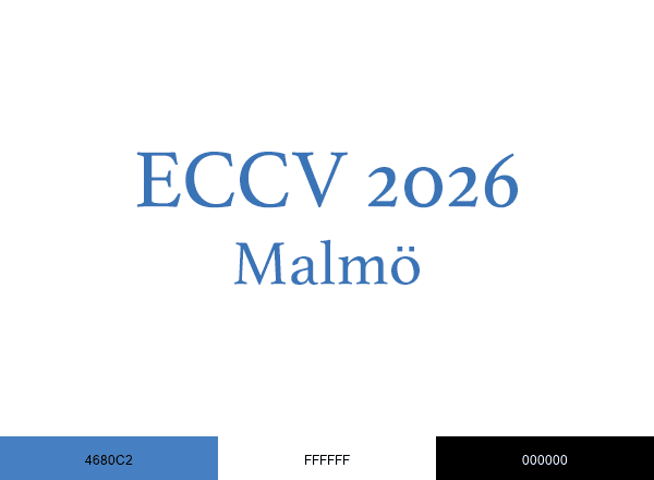 European Conference on Computer Vision #ECCV2026 brand color palette