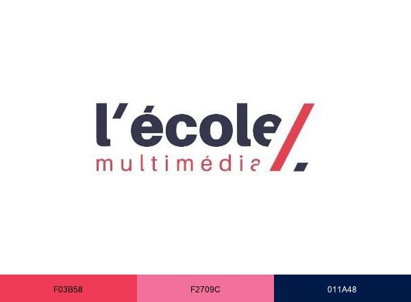 L'École Multimédia brand color palette