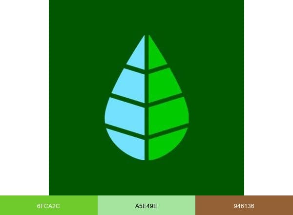 EcologíaVerde brand color palette