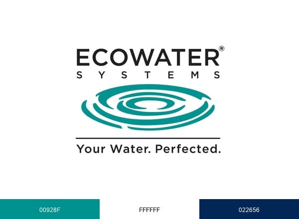 EcoWater Systems brand color palette