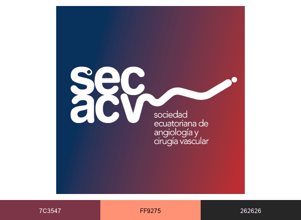 Sociedad Ecuatoriana de Cirugía Vascular brand color palette