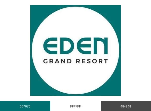 Eden Grand Resort brand color palette