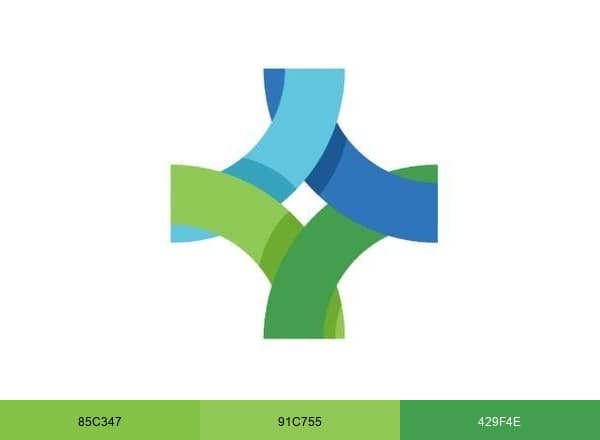 Ehsas Home Health brand color palette
