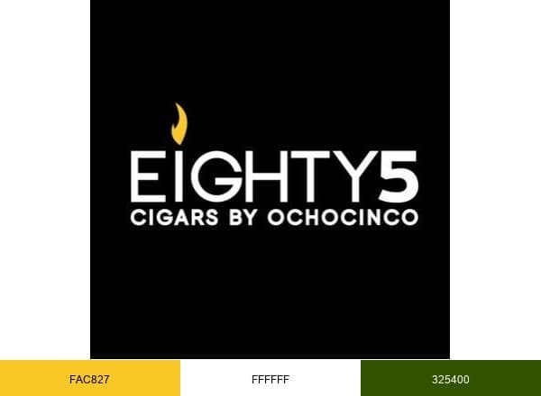 Eighty5 Cigars brand color palette