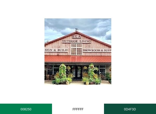 ELA Outdoor Living brand color palette