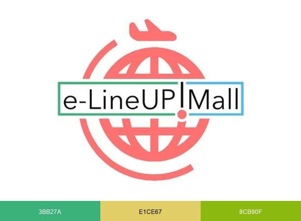 e-LineUP!Mall brand color palette