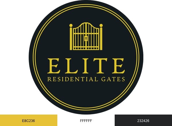 Elite Residential Gates brand color palette
