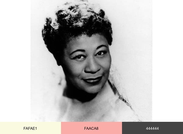 Ella Fitzgerald brand color palette