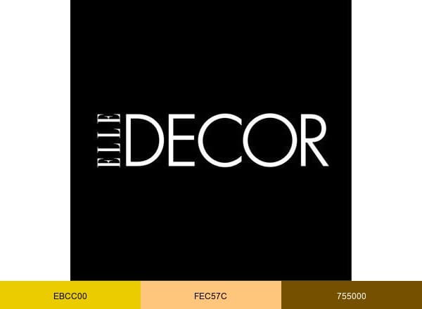 ELLE Decor brand color palette