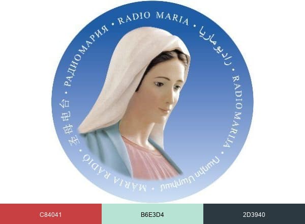 Radio María España brand color palette