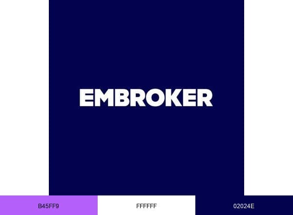 Embroker brand color palette