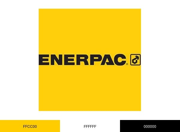 Enerpac Tool Group brand color palette