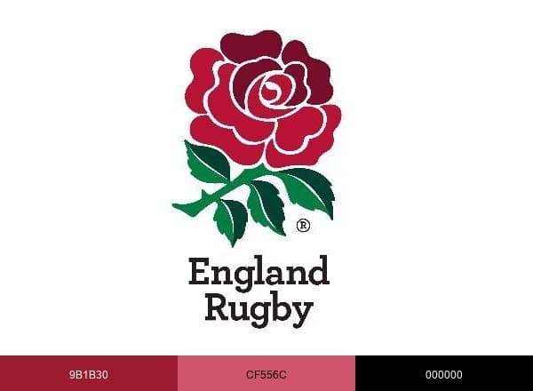 England Rugby brand color palette