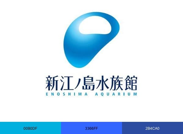 新江ノ島水族館 brand color palette