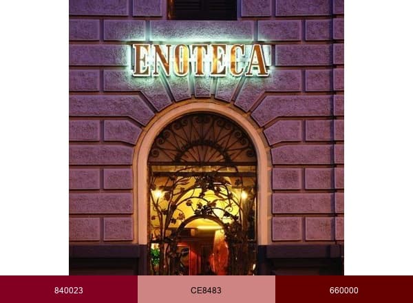 Enoteca Costantini brand color palette