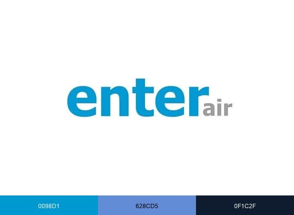 Enter Air brand color palette