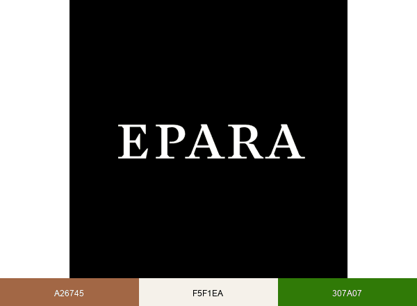 – Epara Skincare brand color palette
