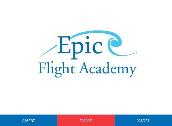 Epic Flight Academy brand color palette
