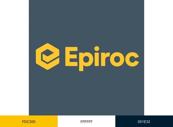 Epiroc brand color palette