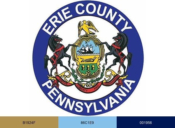 Erie County brand color palette