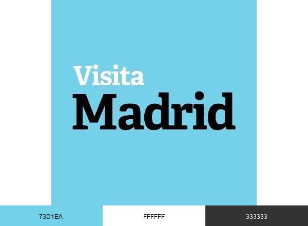 Visita Madrid brand color palette