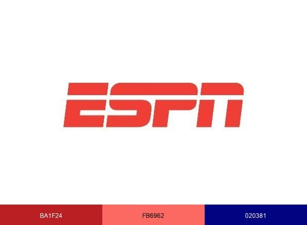 ESPN PR brand color palette