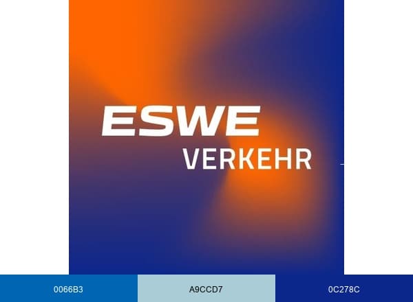 ESWE Verkehrsgesellschaft mbH brand color palette