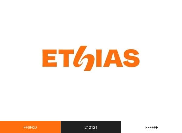 Ethias brand color palette