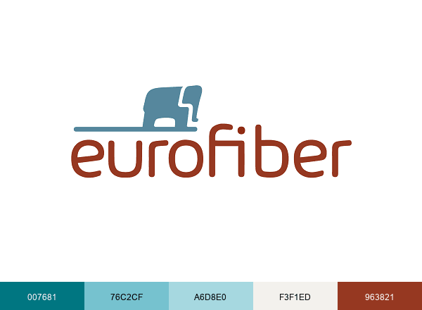 Eurofiber brand color palette