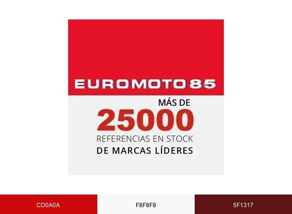 Euromoto85 brand color palette