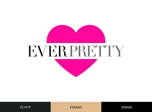 Ever-Pretty brand color palette