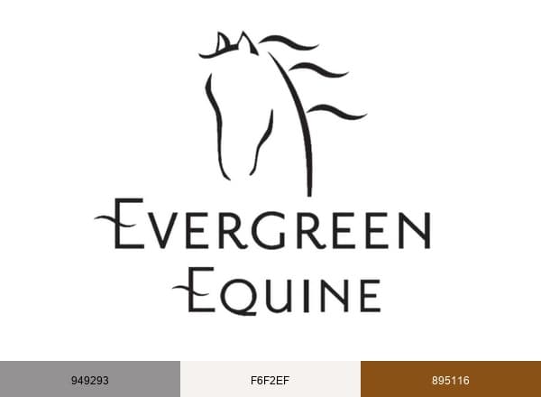 Evergreen Equine Veterinary Practice brand color palette