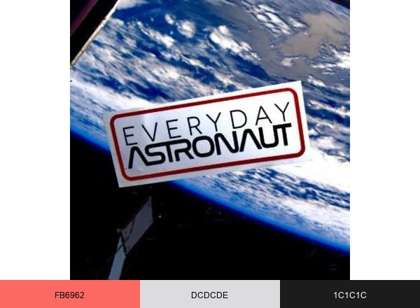 Everyday Astronaut brand color palette