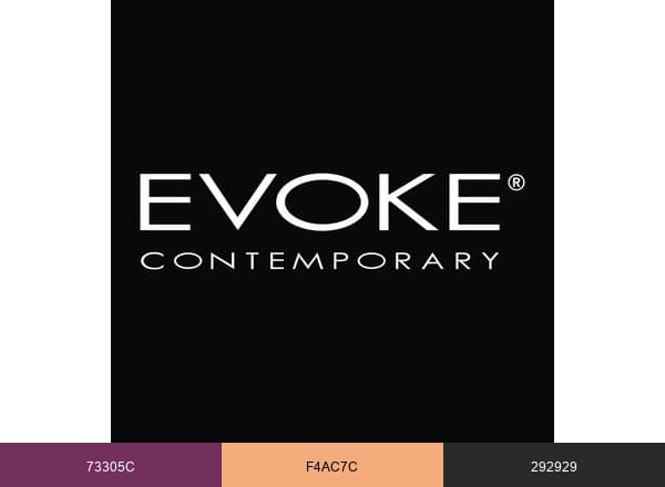 EVOKE Contemporary brand color palette