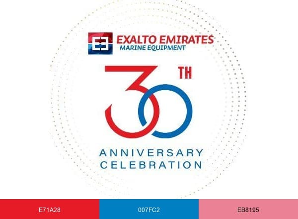 Exalto Emirates brand color palette