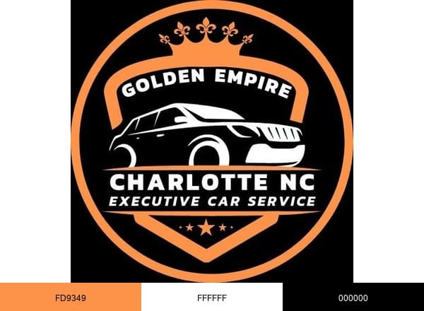 Executive Car Service Charlotte brand color palette