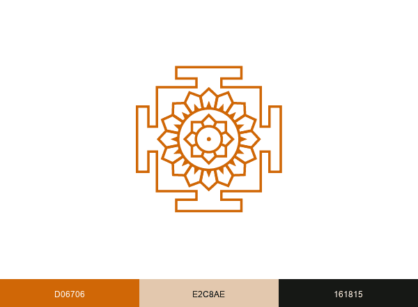 Exotic India Art brand color palette