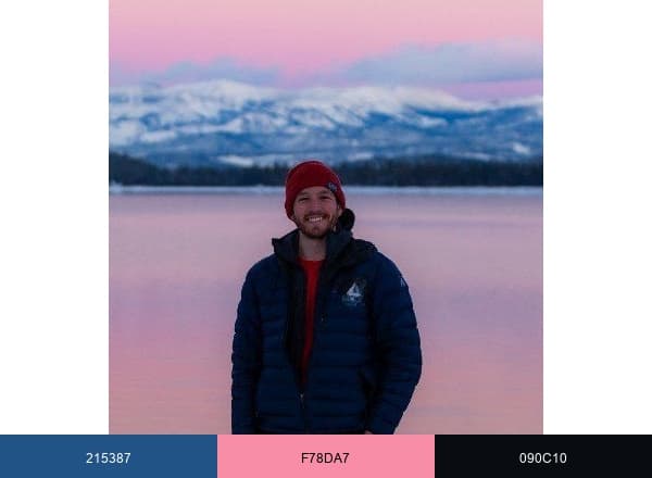Explore with Alec brand color palette