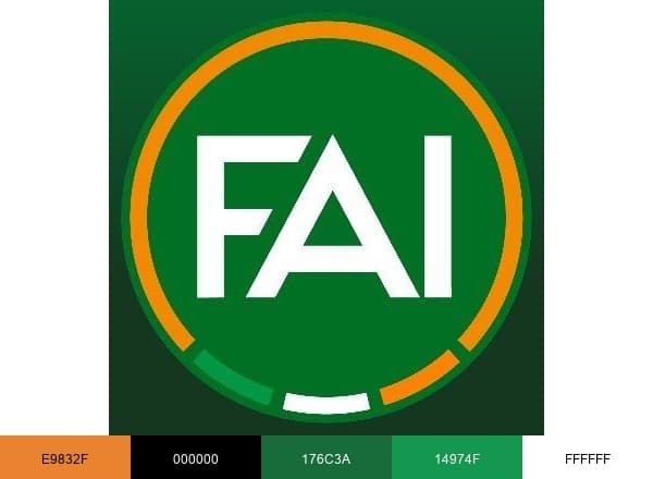 Football Association of Ireland brand color palette
