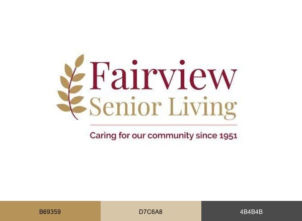 Fairview Senior Living brand color palette