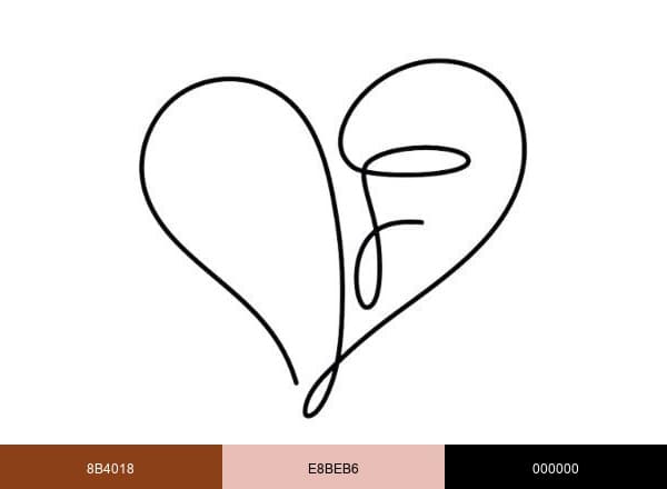 Fait avec Coeur brand color palette