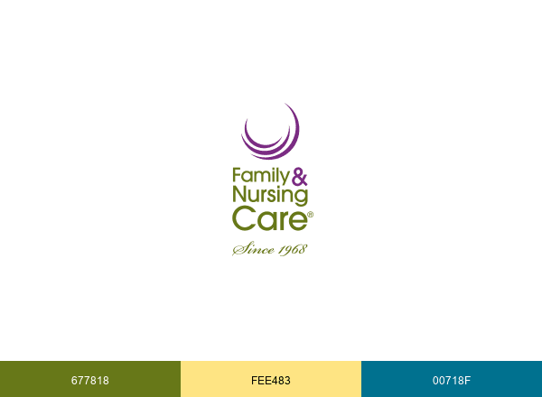 Family & Nursing Care brand color palette