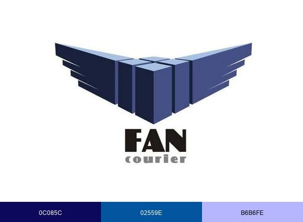 FAN Courier brand color palette