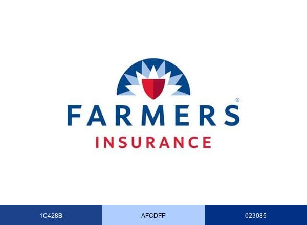 Farmers Insurance brand color palette