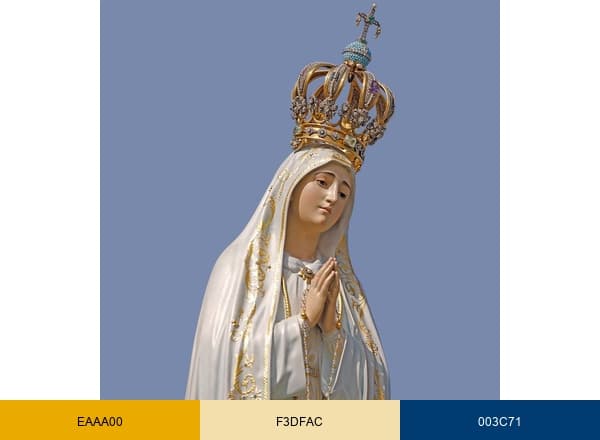 Santuário de Fátima brand color palette