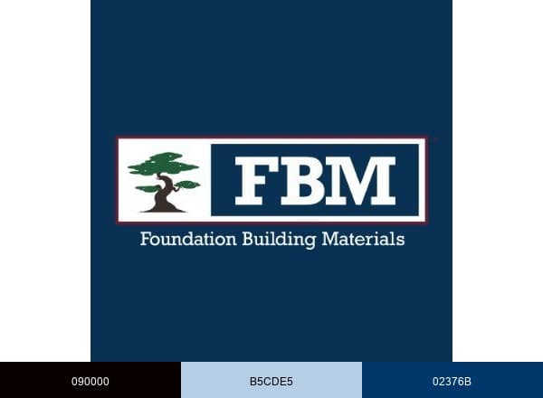 Foundation Building Materials brand color palette