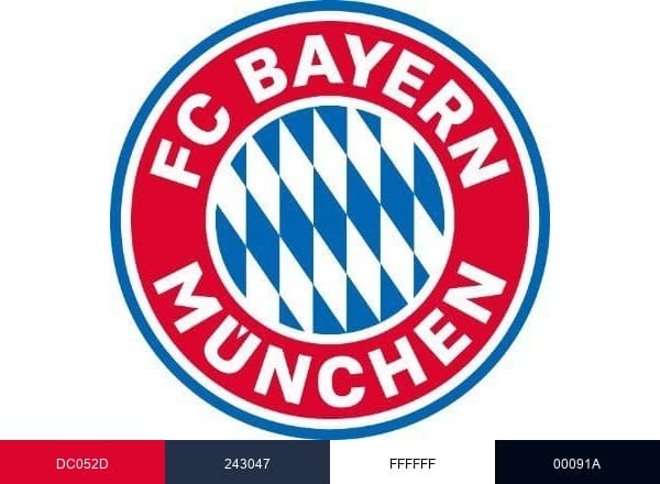 FC Bayern München brand color palette