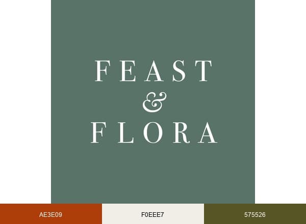 Feast & Flora brand color palette